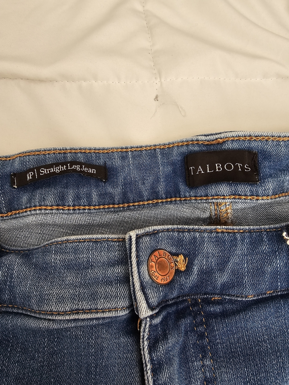 Talbots Boot Cut Jeans in Medium Blue Denim
